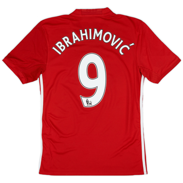 2016-17 Manchester United Home Shirt Ibrahimovic #9 - 8/10 - (XS)