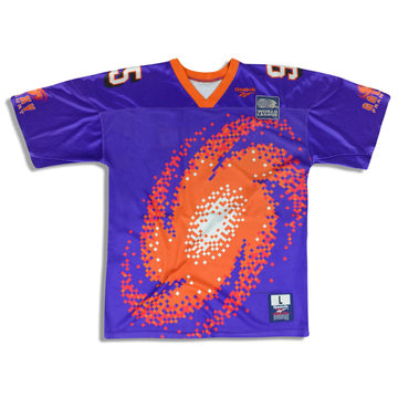 1995 Frankfurt Galaxy #95 Reebok Signed Jersey (Home) S