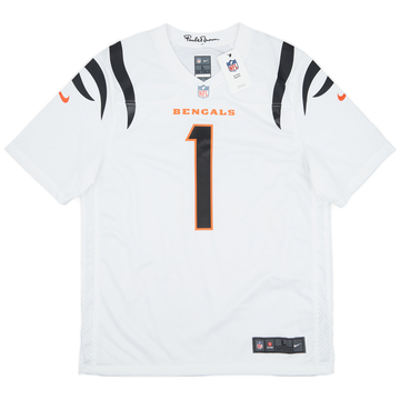 2021-24 Cincinnati Bengals Chase #1 Nike Game Away Jersey (L)