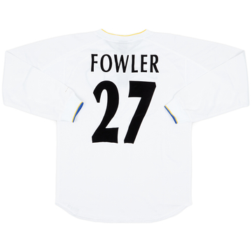 2000-02 Leeds United Home L/S Shirt Fowler #27 (S)