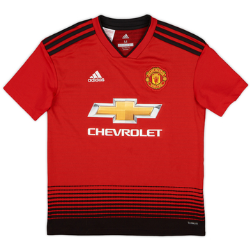 2018-19 Manchester United Home Shirt - 9/10 - (M.Boys)