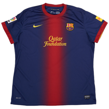 2012-13 Barcelona Home Shirt - 9/10 - (XL.Boys)