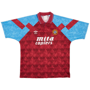 1990-92 Aston Villa Home Shirt - 7/10 - (XL)