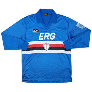 1992-94 Sampdoria Home L/S Shirt - 5/10 - (M)
