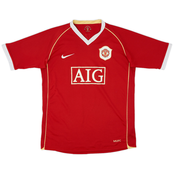 2006-07 Manchester United Home Shirt - 8/10 - (XL.Boys)