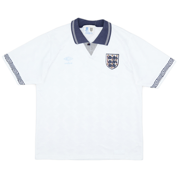 1990-92 England Home Shirt - 5/10 - (M)