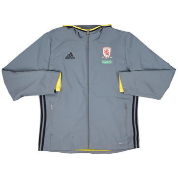2016-17 Middlesbrough adidas Hooded Track Jacket - 9/10 - (L)