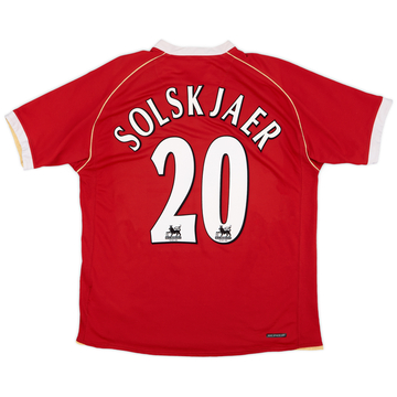 2006-07 Manchester United Home Shirt Solskjaer #20 - 5/10 - (L)