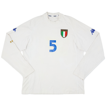 2000-01 Italy Away L/S Shirt #5 - 5/10 - (L)