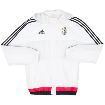 2015-16 Juventus adidas Hooded Rain Jacket - 7/10 - (S)