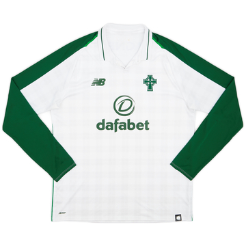 2018-19 Celtic Away L/S Shirt - 7/10 - (L)