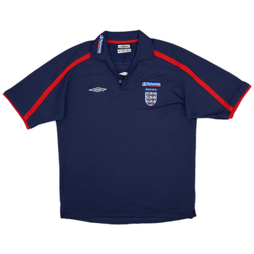 2001-02 England Umbro Polo Shirt - 9/10 - (L)