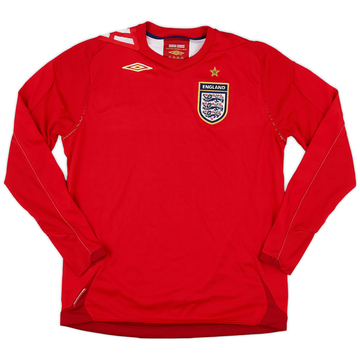 2006-08 England Away L/S Shirt - 8/10 - (L.Boys)