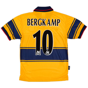 1997-99 Arsenal Away Shirt Bergkamp #10 (XS)
