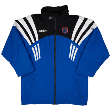 1996-97 Club Brugge adidas Padded Bench Coat - 8/10 - (L)