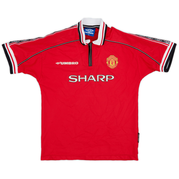 1998-00 Manchester United Home Shirt - 7/10 - (L.Boys)