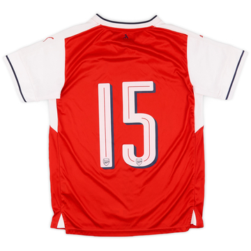 2016-17 Arsenal Home Shirt #15 - 9/10 - (L.Boys)