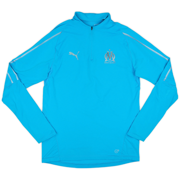2017-18 Olympique Marseille Puma 1/4 Zip Training Top - 8/10 - (M)
