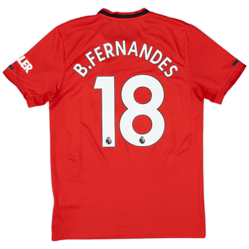 2019-20 Manchester United Home Shirt B.Fernandes #18 - 6/10 - (M)