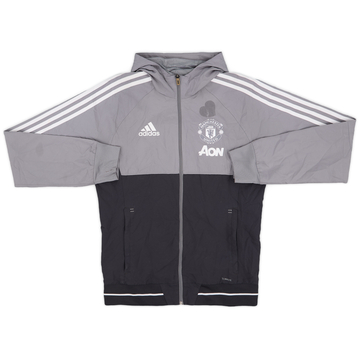 2017-18 Manchester United adidas Hooded Track Jacket - 5/10 - (S)