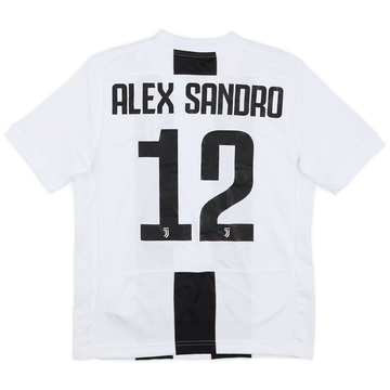 2018-19 Juventus Home Shirt Alex Sandro #12 - 8/10 - (M.Boys)
