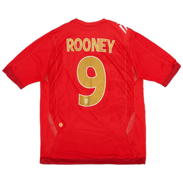 2006-08 England Away Shirt Rooney #9 - 8/10 - (M)