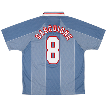 1996-97 England Away Shirt Gascoigne #8 - 8/10 - (XL)