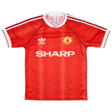 1990-92 Manchester United Home Shirt - 8/10 - (S)