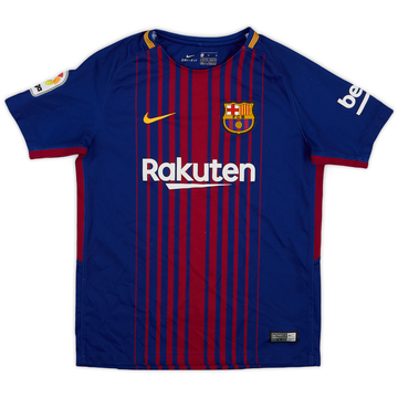 2017-18 Barcelona Home Shirt - 7/10 - (M.Boys)