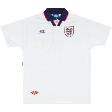 1993 England Match Worn Home Shirt #2 (Jones) v USA