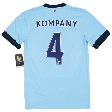 2014-15 Manchester City Home Shirt Kompany #4 (S)
