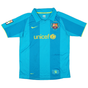 2007-09 Barcelona Away Shirt - 8/10 - (XL.Boys)