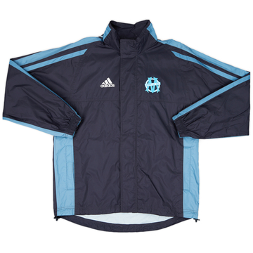 2001-02 Olympique Marseille adidas Hooded Rain Jacket - 5/10 - (M)