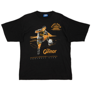 1993-94 Manchester United 'The Guvnor' Graphic Tee Ince #8 - 7/10 - (M)