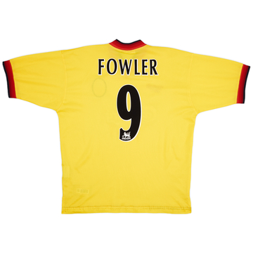 1997-99 Liverpool Away Shirt Fowler #9 - 8/10 - (L)