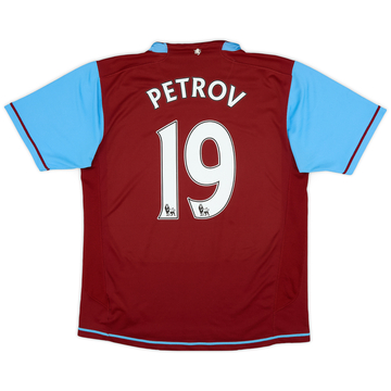 2007-08 Aston Villa Home Shirt Petrov #19 - 6/10 - (M)