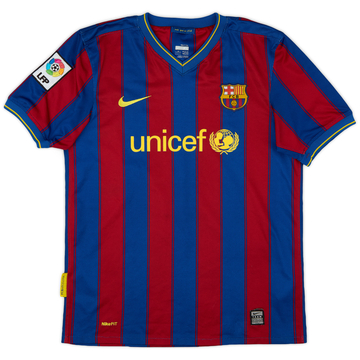 2010-11 Barcelona Home Shirt - 7/10 - (XL.Boys)