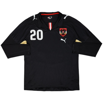 2008-09 Austria Player Issue Away L/S Shirt #20 - 8/10 - (XL)