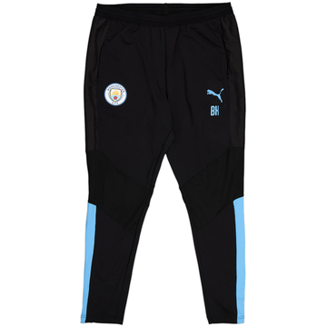 2019-20 Manchester City Staff Issue Puma Track Pants/Bottoms 'BK' - 9/10 - (XL)