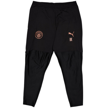 2019-20 Manchester City Staff Issue Puma Track Pants/Bottoms BK - 8/10 - (XL)