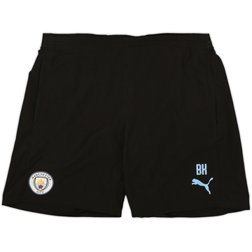 2018-19 Manchester City Puma Staff Issue Training Shorts 'BK' - 9/10 - (XL)