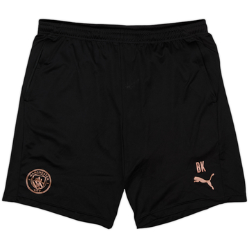 2020-21 Manchester City Staff Issue Training Shorts 'BK' - 7/10 - (XL)