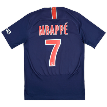 2018-19 Paris Saint-Germain Home Shirt Mbappe #7 - 8/10 - (S)