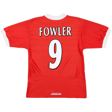 1998-00 Liverpool Home Shirt Fowler #9 - 8/10 - (Y)