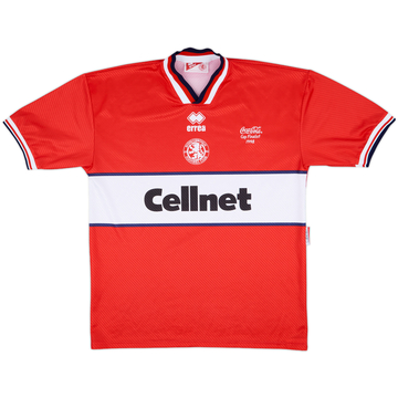 1997-98 Middlesbrough Coco-Cola Cup Finalist 1998 Home Shirt - 9/10 - (XL)