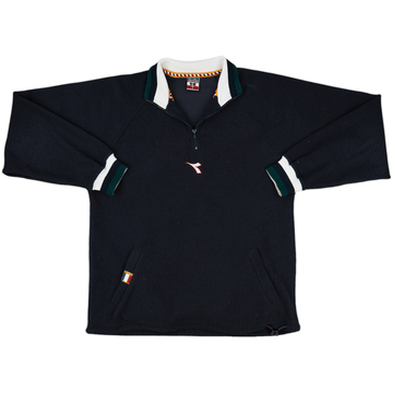 1990 Italy Diadora 1/4 Zip Fleece Top - 6/10 - (M)