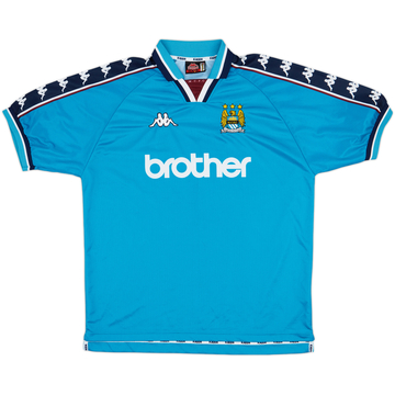 1997-99 Manchester City Home Shirt - 9/10 - (XL.Boys)