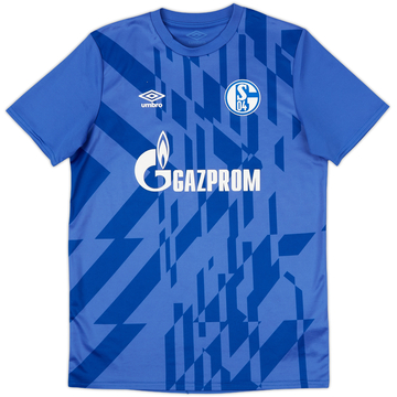 2019-20 Schalke Umbro Pre-Match Training Shirt - 8/10 - (XL.Boys)