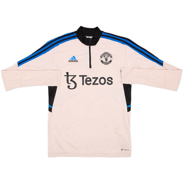 2022-23 Manchester United adidas 1/4 Zip Training Top - 6/10 - (S)