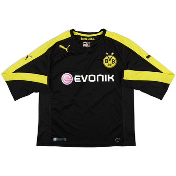 2013-14 Borussia Dortmund Away L/S Shirt - 7/10 - (XL.Boys)